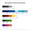 tank top color chart - Sword Art Online Store
