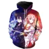 2023 NEW Sword Art Online 3D Print Anime Hoodies Fashion Sweatshirts Men Women Harajuku Streetwear SAO 1 - Sword Art Online Store