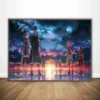 Canvas Painting Sword Art Online Kirito Asuna Poster Japan Video Game Anime Prints Art Wall Pictures 11 - Sword Art Online Store