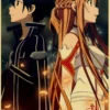 Japanese Anime Sword Art Online SAO Good Quality Painting Coated Poster White Paper For Home Bar 15 - Sword Art Online Store