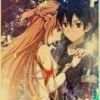 Japanese Anime Sword Art Online SAO Good Quality Painting Coated Poster White Paper For Home Bar 16 - Sword Art Online Store