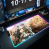 Sword Art Online Anime HD Print Mouse Mat RGB Gaming Mousepad LED Gamer Locking Edge Mouse 18 - Sword Art Online Store