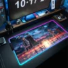 Sword Art Online Anime HD Print Mouse Mat RGB Gaming Mousepad LED Gamer Locking Edge Mouse 19 - Sword Art Online Store