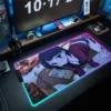 Sword Art Online Anime HD Print Mouse Mat RGB Gaming Mousepad LED Gamer Locking Edge Mouse 20 - Sword Art Online Store