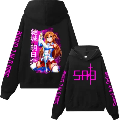 Sword Art Online Anime Hoodie Man Woman Pickle Lovers Sweatshirt Harajuku Pullover Tops Streetwear - Sword Art Online Store
