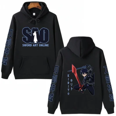 Sword Art Online Anime Print Hoodie Man Woman Fashion Pullovers Tops Long Sleeves Casual Hip Hop 1 - Sword Art Online Store