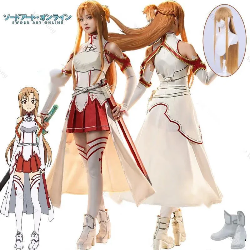 Anime Sword Art SAO Online Yuuki Asuna Cosplay