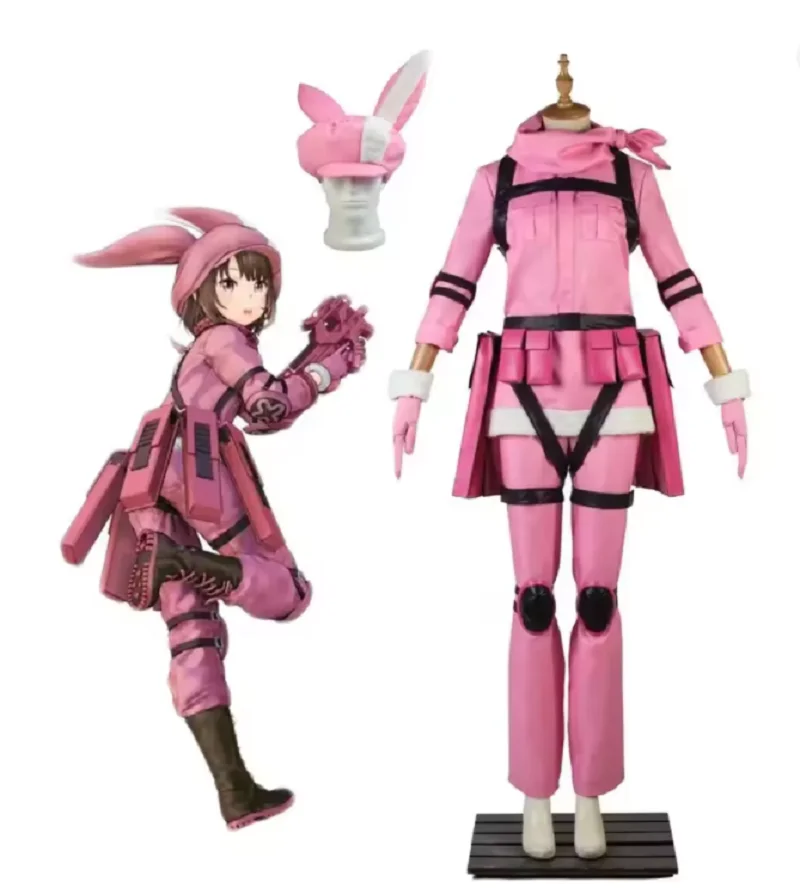 Cosplay Costume - Sword Art Online GGO Karen Pink Uniform